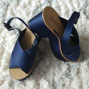 Schutz Satin Platform